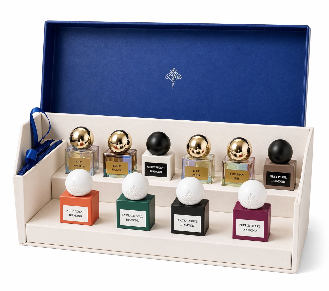 Mini Discovery Diamond Perfume Set – Luxury Edition (10×10 ml)
